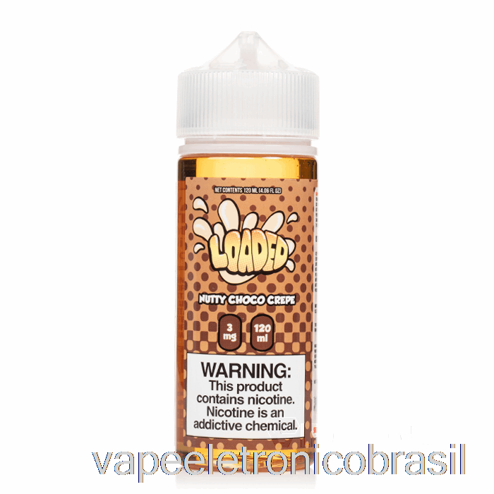 Vape Vaporesso Nutty Choco Crepe - E-líquido Carregado - Vapores Implacáveis ​​- 120ml 6mg